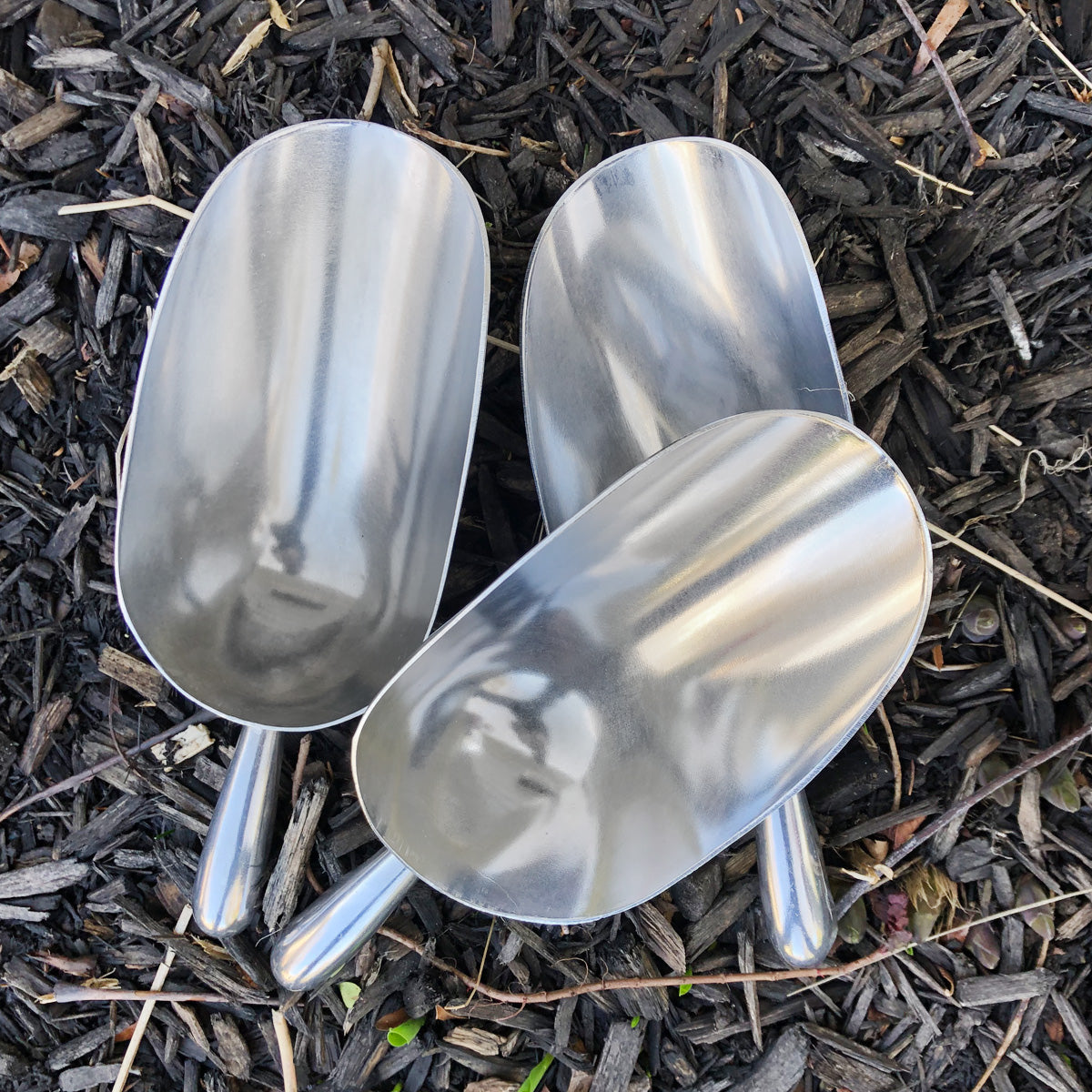 Hardware Store Style Garden Scoops - Set of 3