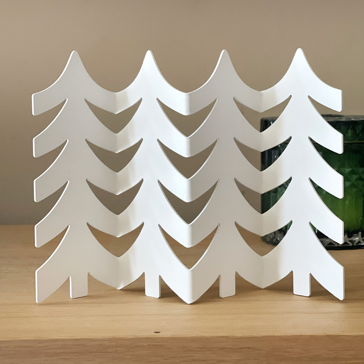 Forever Folded Christmas Tree – Metal Paper Garland Style Mantel Decor