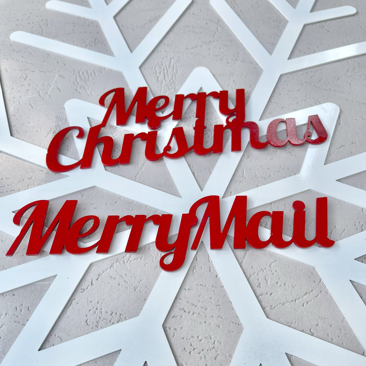 Merry Mail Card Holder - Snowflake Card Holder