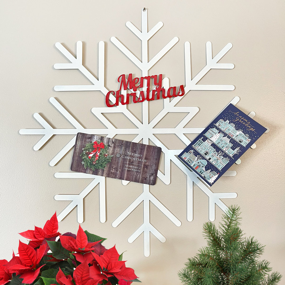 Merry Mail Card Holder - Snowflake Card Holder