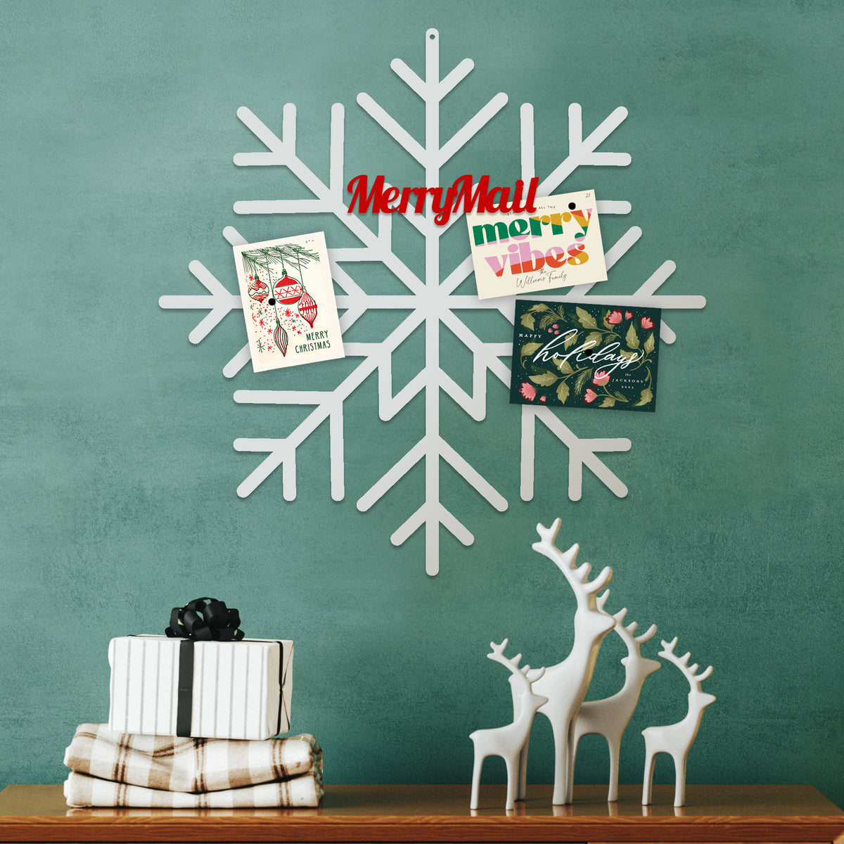 Merry Mail Card Holder - Snowflake Card Holder