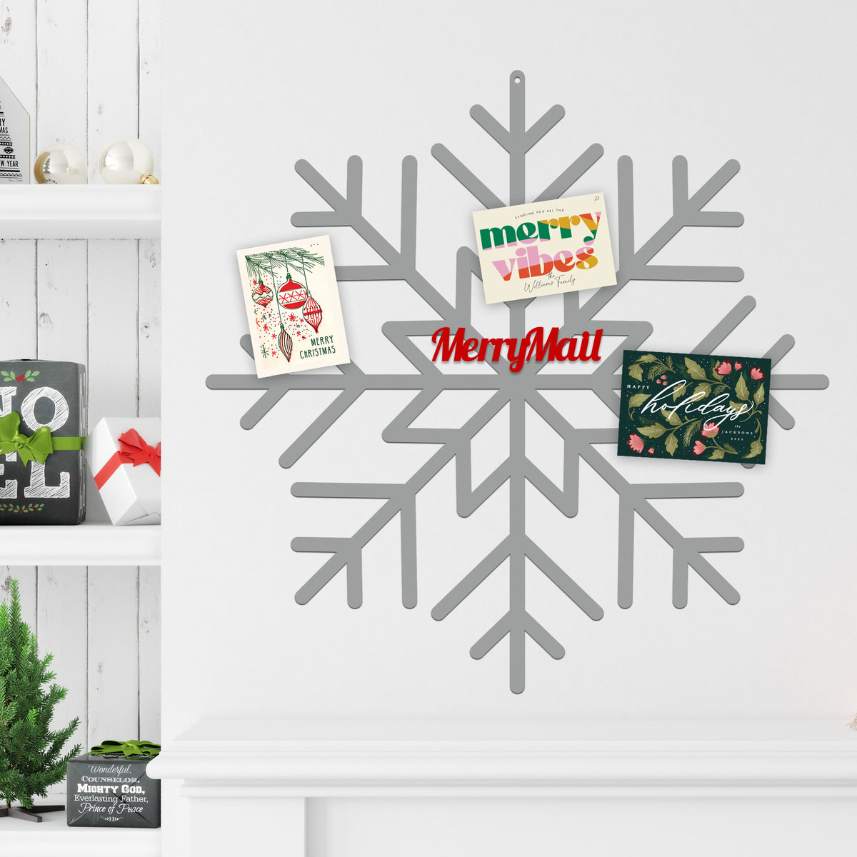 Merry Mail Card Holder - Snowflake Card Holder