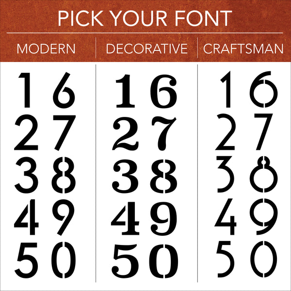 Rusted Metal House Number Column : Modern Address Column with Solar Li ...