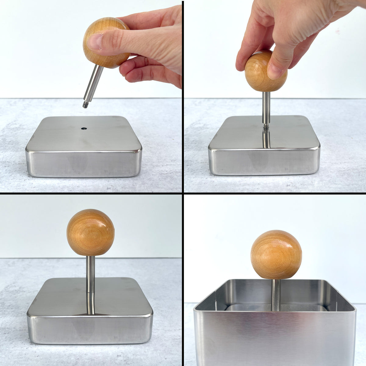 Natural Birch Knob Upgrade Kit for Tofu Press