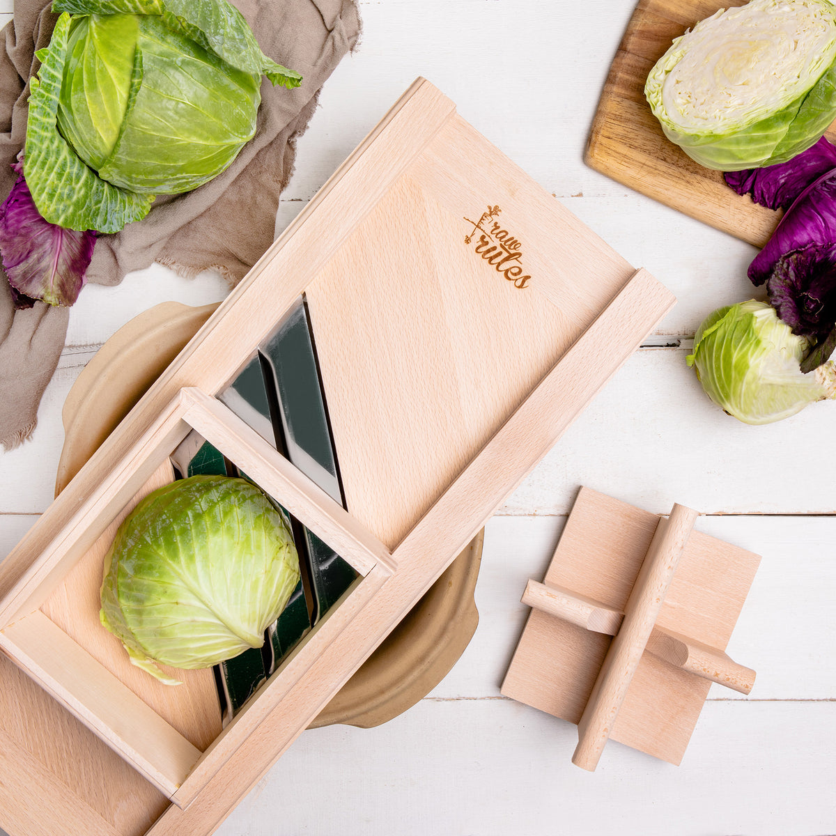 Cabbage Hand Slicer Shredder Vegetable Kitchen Manual Cutter For Making  Homemade Coleslaw Sauerkraut Stainless Steel Knives