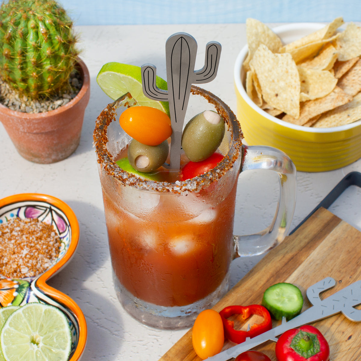 Bloody Mary Cactus Cocktail Picks - Gourmet Cocktail Pick Set