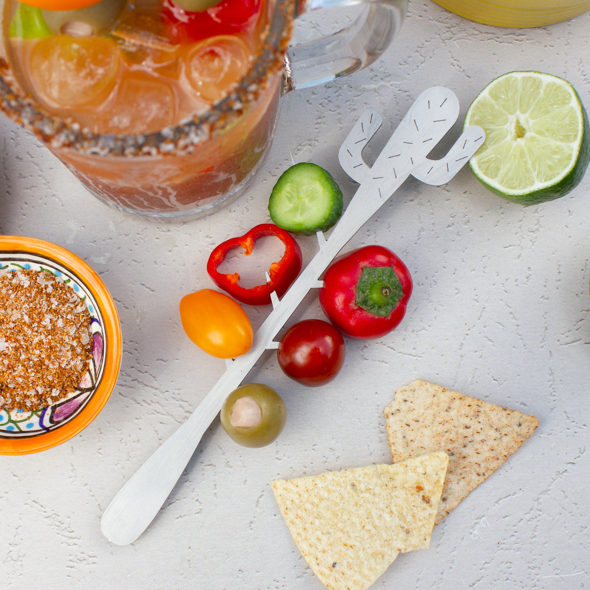 Bloody Mary Cactus Cocktail Picks - Gourmet Cocktail Pick Set