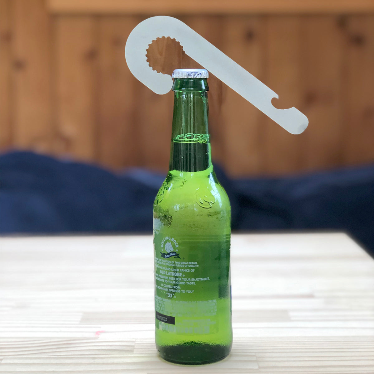 Candy cane bottle opener –