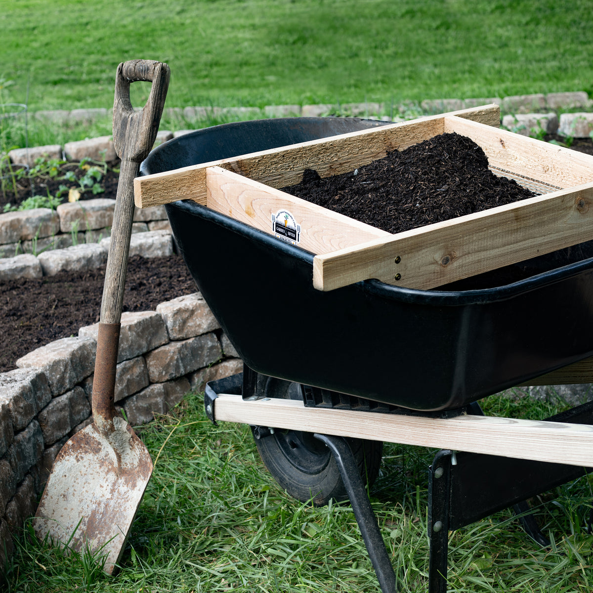 Large Cedar Garden Sifter