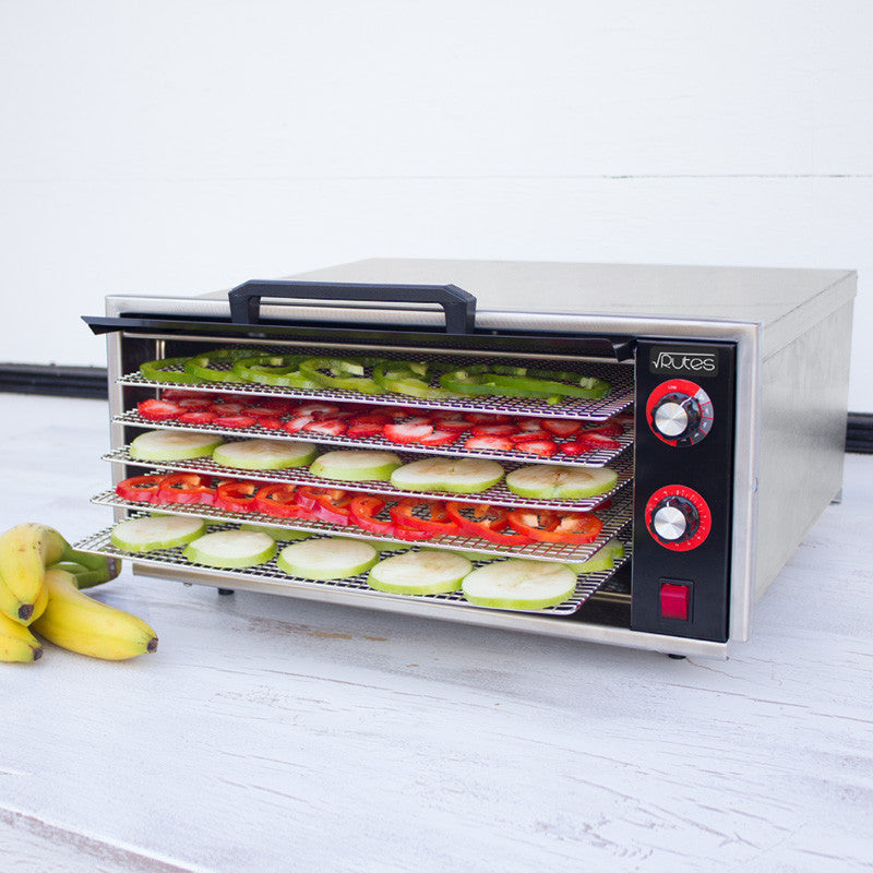 Raw Rutes Square Rutes 5 Tray Stainless Steel Dehydrator