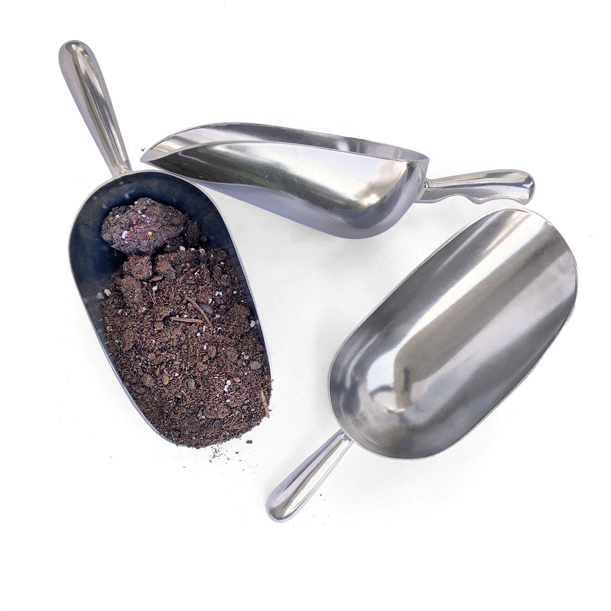 Hardware Store Style Garden Scoops - Set of 3