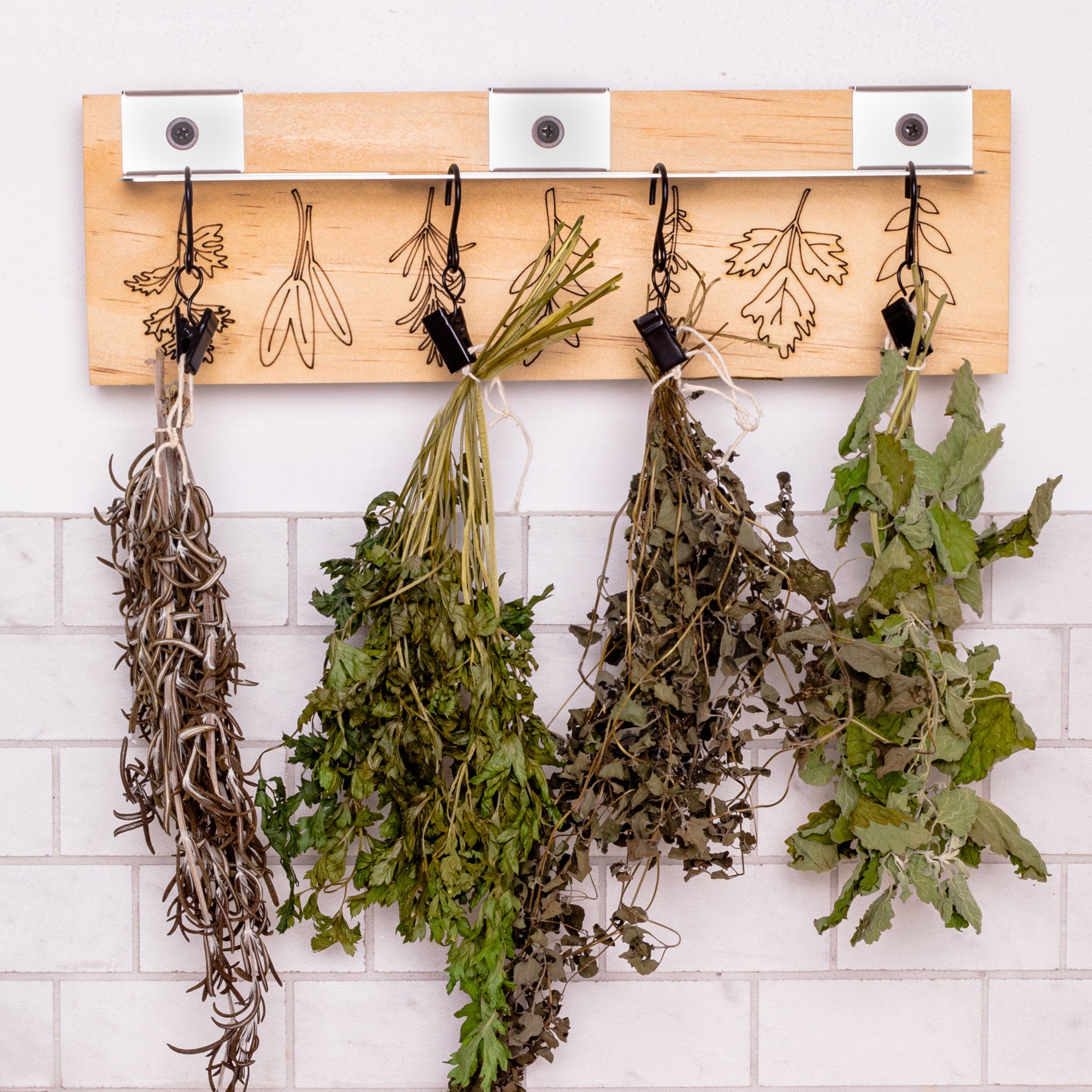 herb plant hanger Herb Vibes - Kitchen Herb Drying Rack