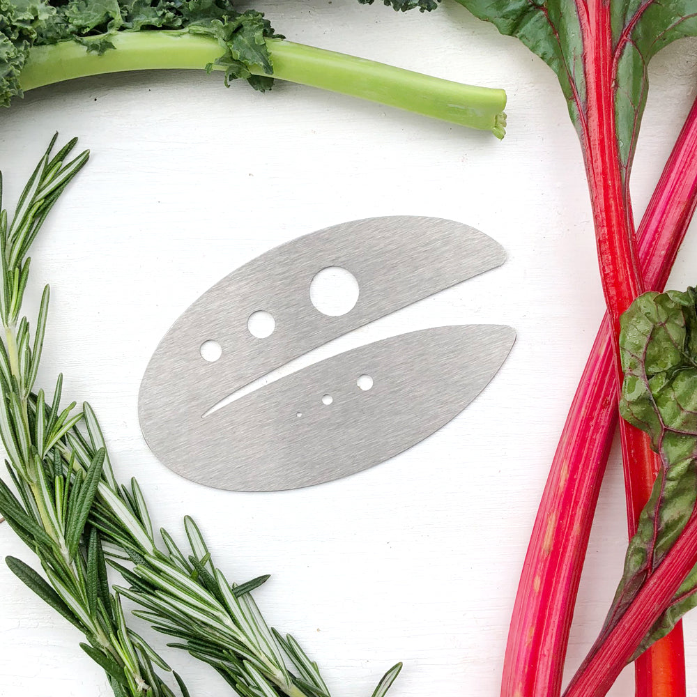 Herb Razor Kale Razor - Kale and Herb Stripping Tool - Raw Rutes