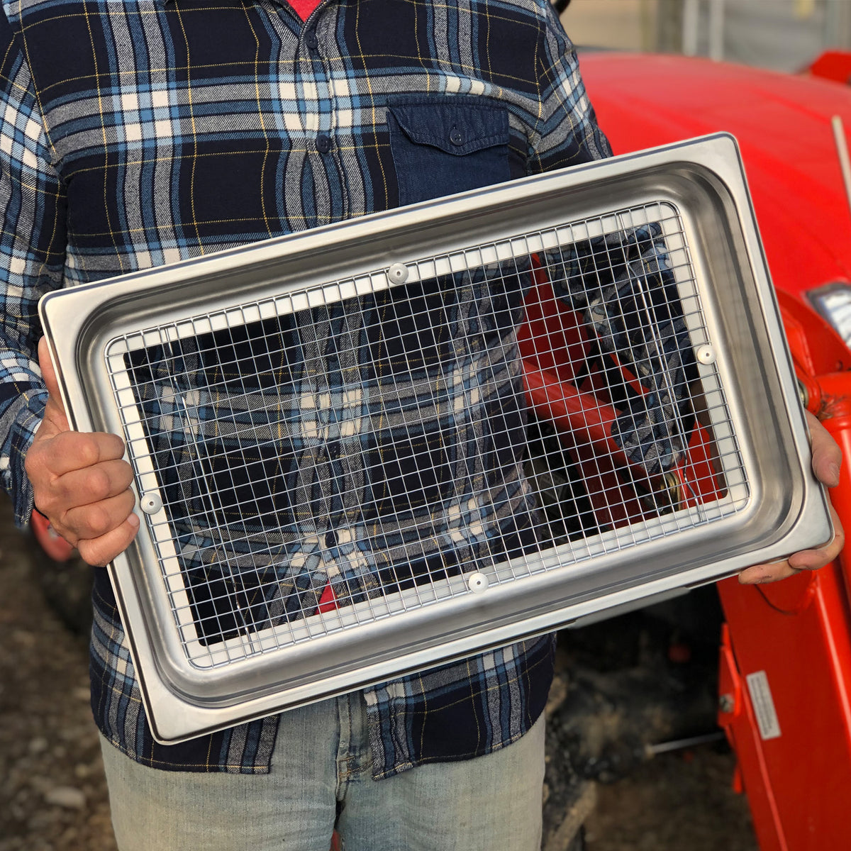Stainless Garden Sifter - Compost, Dirt and Potting Soil