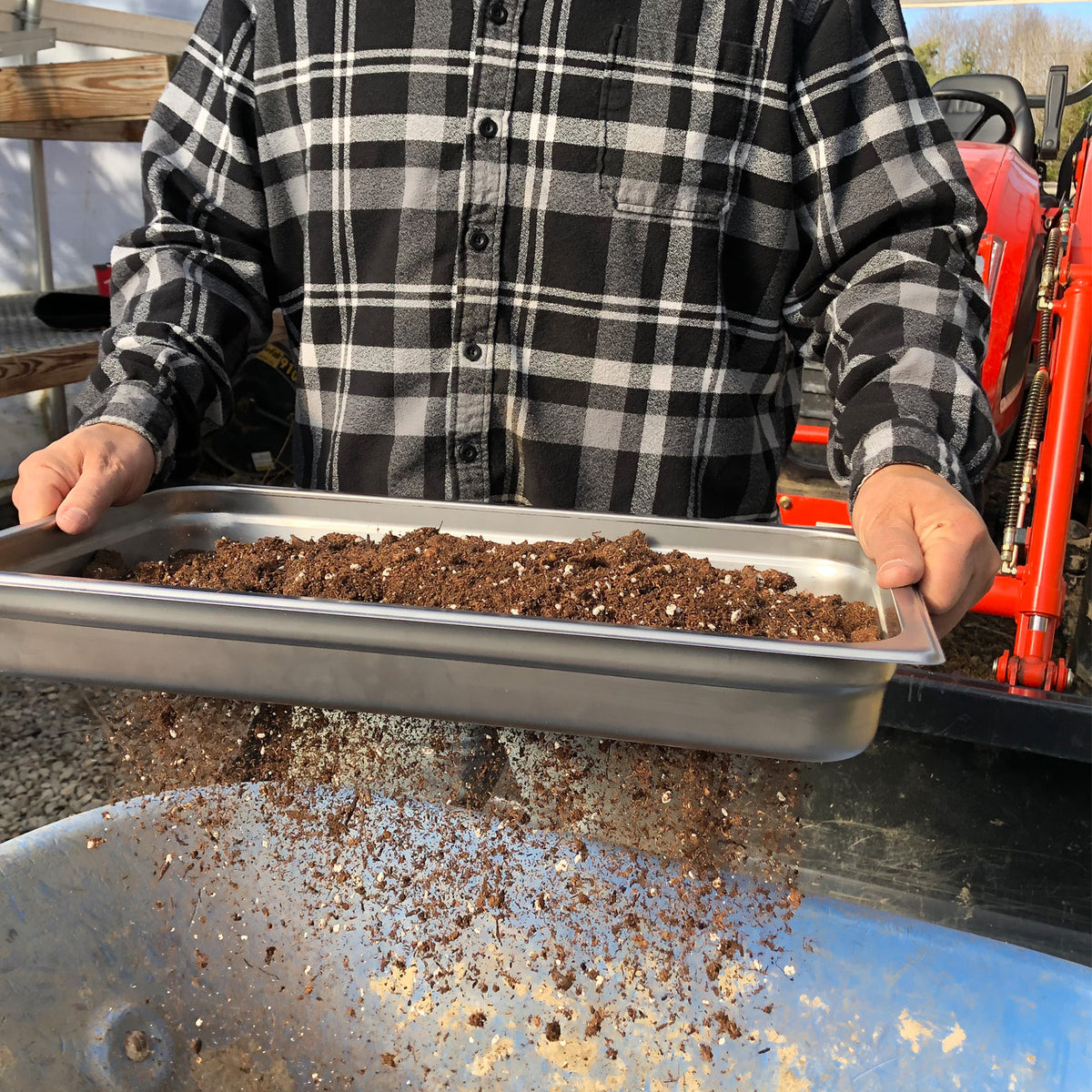 Stainless Garden Sifter - Compost, Dirt and Potting Soil