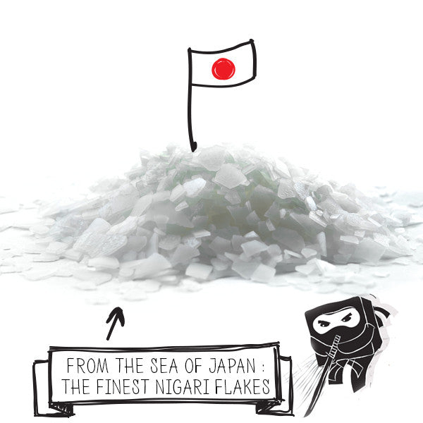 Raw Rutes Organic Natural Japanese Nigari Flakes Magnesium Chloride