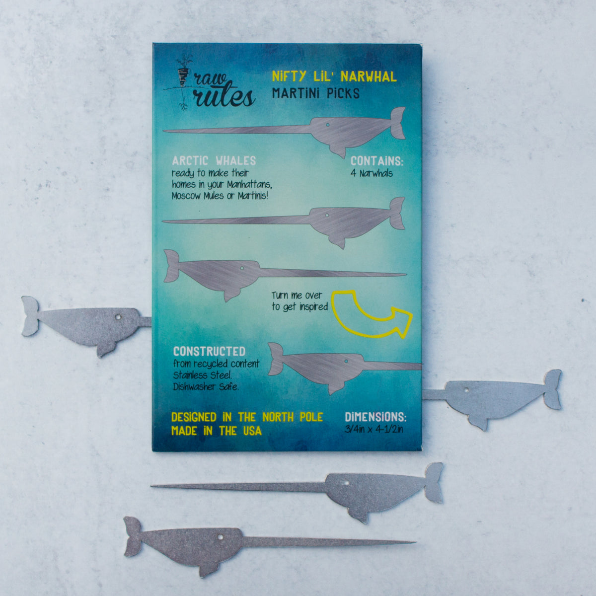 Lil Narwhals - Gourmet Martini Picks Set of 4