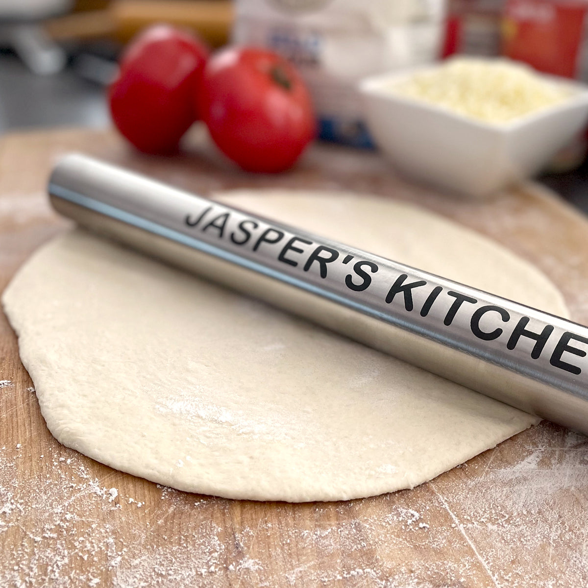 Pizza Rolling Pin - Pasta Rolling Pin - Personalize - Raw Rutes