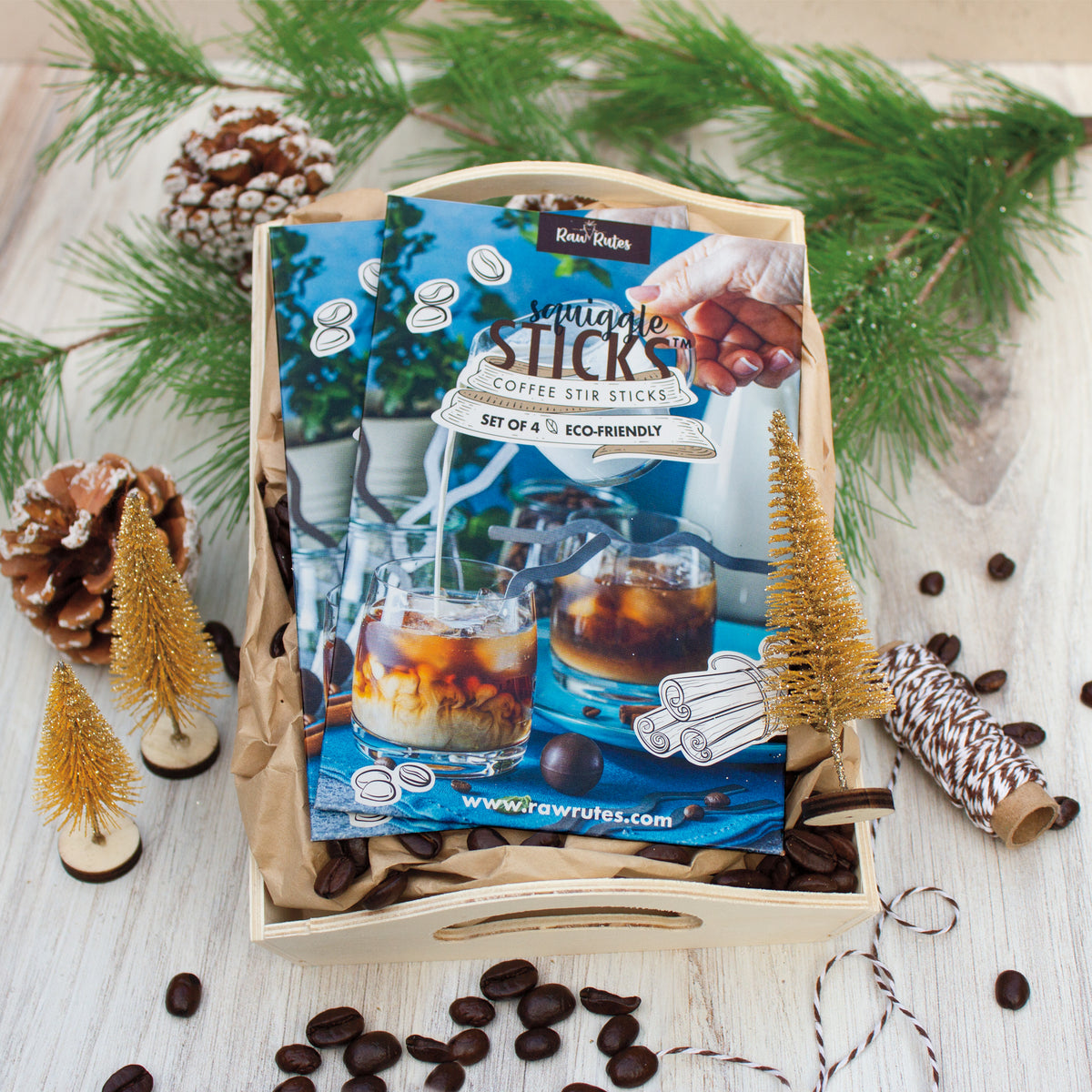 Coffee Lovers Gift Box - Eco Friendly Coffee Stirrers