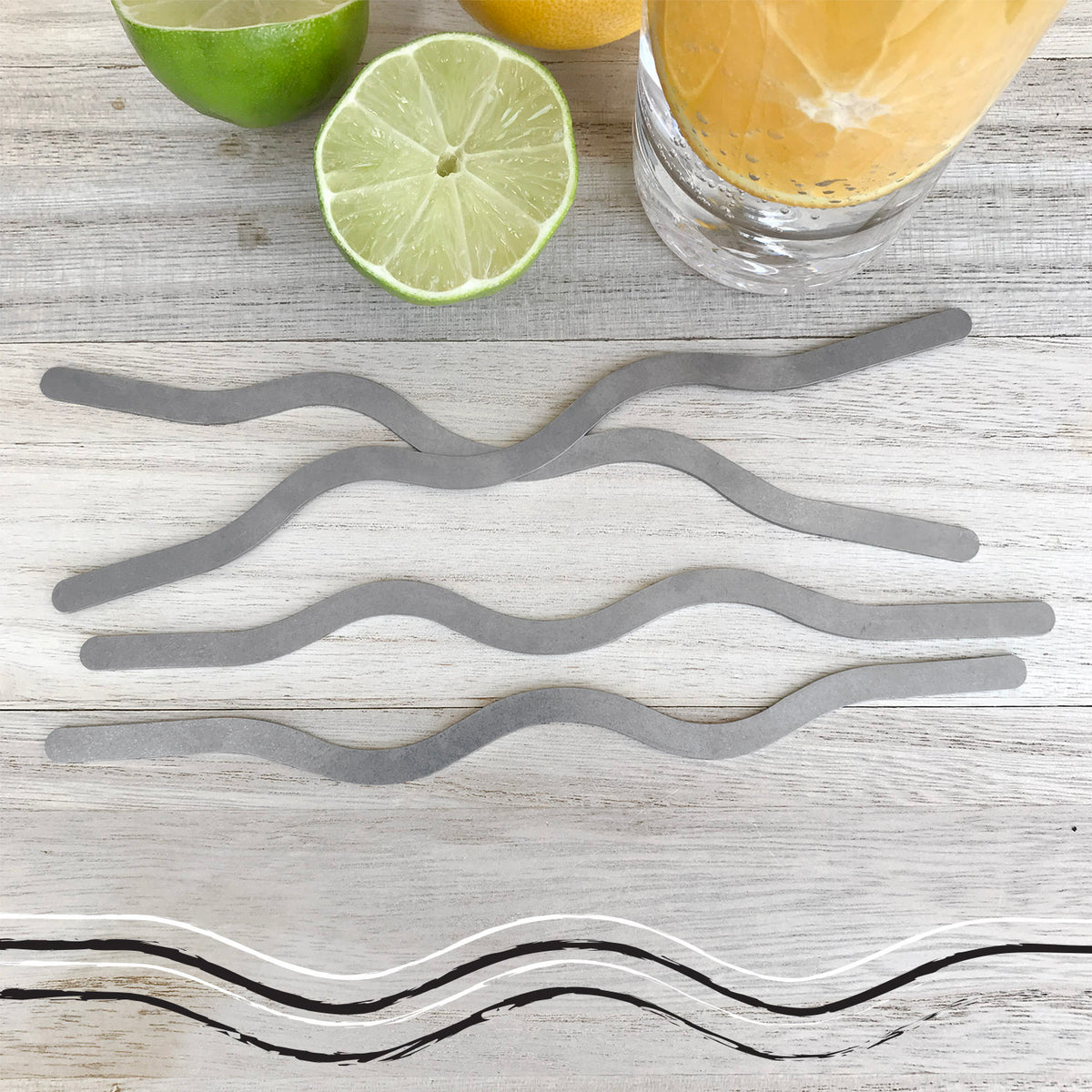 Squiggle Sticks - Drink Stir Sticks - Tall - Raw Rutes