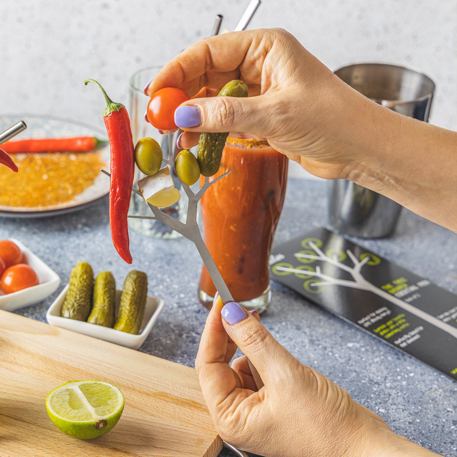 Tree Brunch - Stainless Cocktail Pick Branches for Epic Bloody Marys ...