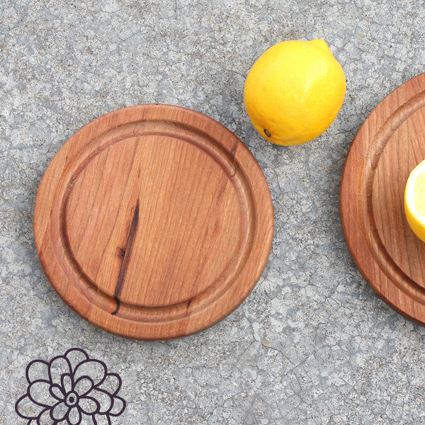 6&quot; Reclaimed Cherry Board (Round)